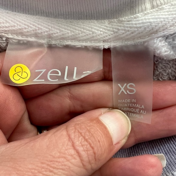 Zella Jamie Space Dye Crew Neck Long Sleeve Sweatshirt in Purple XS & S - Picture 7 of 11